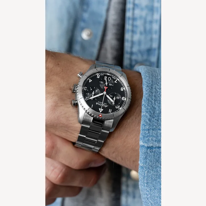 Pilot Chronograph Big Date Watch AL-372BW4S26B | Alpina Watches US Pilot Chronograph Big Date Watch AL-372BW4S26B | Alpina Watches US
